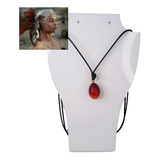 Colar Ovo De Dragão Daenerys Game Of Thrones Brinde