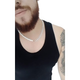Colar Perolas E Corrente Masculino