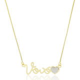 Colar Personalizado Nome Vovó Folheado A Ouro 18k
