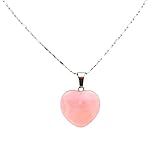 Colar Pingente Pedra Natural Quartzo Rosa