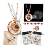 Colar Pingente Projetor Te Amo Amor Love You 100 Idioma bag