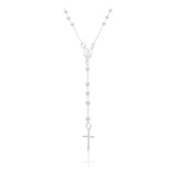 Colar Prata Feminino Nossa Senhora 60cm Enzara Jóias
