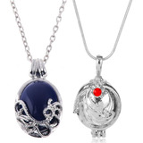 Colar Vampire Diaries Elena Gilbert Katherine Pierce Kit Cor Prateado