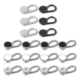 Colarinho De Camisa Branco Preto E Extensor De Botões Multif