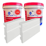 Colas De Rodapé Molduras Mdf Pvc Poliestireno 1kg 2un