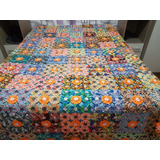 Colcha Casal Fuxico Beleza De Artesanato 240x220cm