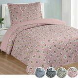 Colcha Cobre Leito Solteiro Infantil Kit 2 Pçs Kids Estampa