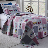 Colcha Infantil Teen Cobre Leito Solteiro 2 Peças Patchwork