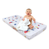 Colchão Berço Bebê Impermeável 130x60 Mini Cama D20