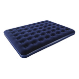 Colchao Camping Inflavel Casal Multiuso Inflar Comfort Wct Cor Azul