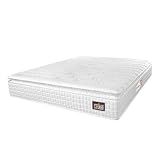 Colchão Casal Espuma D33 Vangogh Pillow Top 138x188x29cm Branco Hellen Suporta Até 120kg Por Pessoa