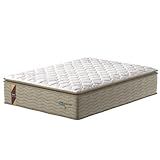 Colchão Casal Molas Guarda Costas Max 138x188x40cm Bege Branco Probel Suporta Até 180kg Por Pessoa