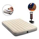 Colchão Inflável Casal Dura Beam 64102 Intex Bomba Manual