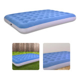 Colchão Inflável Casal Premium Multiuso 191cm X 137cm X 22cm Pvc Veludo E Vinil Resistente À Água Flexinter