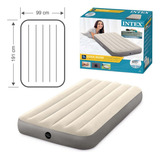 Colchão Inflável Intex Solteiro Twin Durabeam Fibertech 6410