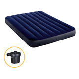 Colchão Inflável Sage Dura Beam Casal Bomba Elétrica 110v Cor Azul