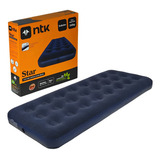 Colchão Inflável Solteiro Com Travesseiro 250110 un Nautika Azul marinho 165cm X 76cm X 2cm 1 5 Kg