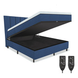 Colchão Magnético Casal 1 38x1 88 Hr Premium Massageador 2 Controles Energia Bio Quantica Cama Box Bau Cabeceira