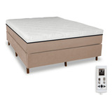 Colchão Magnético Casal 1 38x1 88 Massageador Cromoterapia Energia Bio Quântica Infra Vermelho Anti Germes Cama Box