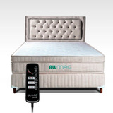 Colchão Magnético Massageador Com Controle Operacional Base Box Cabeceira Casal