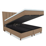 Colchão Magnético Queen 1 58x1 98 Certificado Pelo Infra Vermelho Anti Germes Cama Box Baú Cabeceira Cor Bege