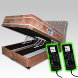 Colchão Magnético Queen C 2 Massageador Bio Cromo Box Baú