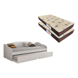 Colchão Solteiro Comfortpedic 2un sofá Cama Funny Branco