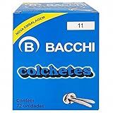 Colchete Latonado- Bacchi- Nº 11- 6-3 Cm- Caixa Com 72 Unidades
