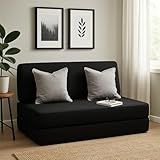 Colchonete Dobrável De Casal 3 Em 1 - Sofá Puff E Cama Multiuso