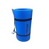 COLCHONETE EVA 170X50X1CM PARA YOGA E EXERCÍCIOS ACOMPANHA ALÇA AZUL ROYAL
