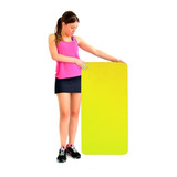 Colchonete Eva Tapete Yoga Academia Fitness Exercícios 10mm Cor Amarelo