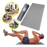 Colchonete Eva Tapete Yoga Academia Fitness Exercícios 10mm Cor Cinza