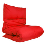 Colchonete Futon Solteiro Dobrável Sofá Pallet 60x170cm
