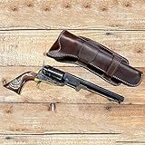 Coldre De Pederneira Pirata Medieval Retrô Sem Cinto Coldre De Pistola De Couro Ocidental Cowboy Único Suporte De Arma Coldre De Revólver Para Cosplay Sensational421