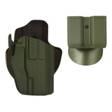 Coldre Evolution I Porta Carregador Duplo Paddle Verde