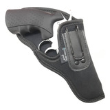 Coldre Interno Neoprene Cintura Saque Velado Confortável Cor Preto revólver 3 Pol 6 Tiros Orientação Da Mão Destro