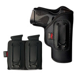 Coldre P Pistolas G25 838 Porta Carregador Velado Duplo