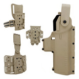 Coldre Para Arma Bélica Kit Hammer Pro Speed Mid ride Para Canhoto Coyote