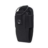 Coldre Tático Bolsa Em Nylon- Porta Rádio Comunicador Com Clipe- Preto