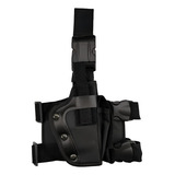 Coldre Tático De Perna Universal Robocop Preto Policial Militar Airsoft Destro
