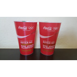 Coleção 2 Copos Coca Cola Olimpiadas Rio 2016 Abertura Encer