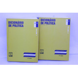 Coleção 2 Livros Dicionário De Política Volume 1 E 2 De Noberto Bobbio Nicola Matteucci Gianfranco Pasquino Pela Unb 1999 