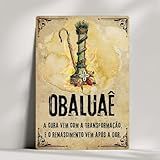 Coleção 20 Quadros A Força Dos Orixás Em Arte Decorativa Impresso E Cortado A Laser Tamanho 20x14cm Decoração Obaluae