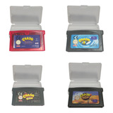 Coleção 4 Fitas Cartuchos Crash Bandicoot Game Boy Advance