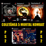 Coleção 5 Jogos Mortal Kombat Ps2
