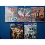 Coleção Blu ray Resident Evil 1 2 3 4 E 5