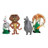 Coleção Bonecos Madagascar Kit Com 4 Alex Marty Glória 446