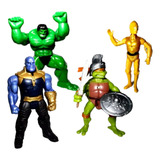 Coleção Bonecos Star Wars C 3po Hulk Thanos Tartaruga Ninja