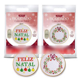 Coleção Bordado Círculo Com 2 Kits Completos Ponto Cruz