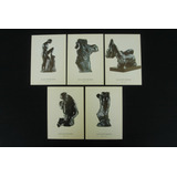 Coleção Cartões Postais Antigos De Auguste Rodin Lote 1